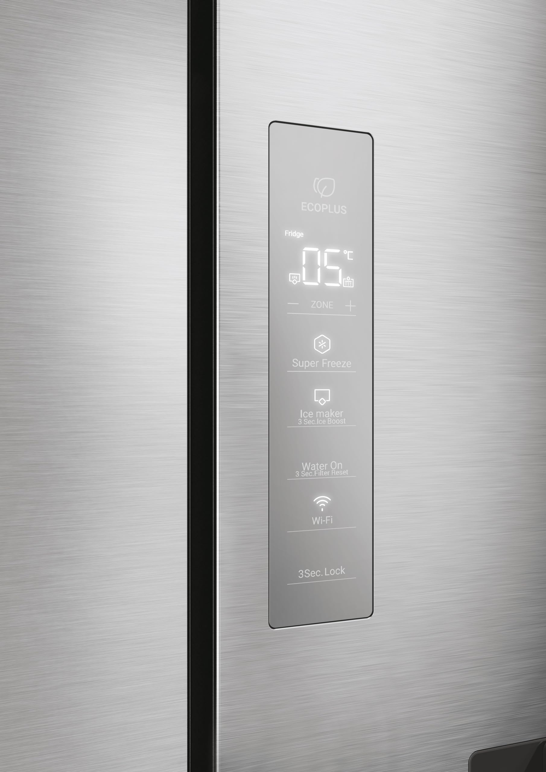Haier CUBE 83 SERIE 5 HCW58F18EHMP Frigorifero Frigorifero/Total No Frost/Smart Hon-App/Dispenser Acqua & Macchina per cubetti di ghiaccio/ABT Pro/HumidityZone/MySwitchZone/Acciaio inossidabile