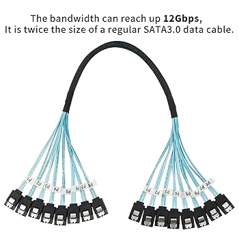 Amazon.co.jp: SATA 拡張カード PCIe X1 - 16ポート SATA3.0 SSD