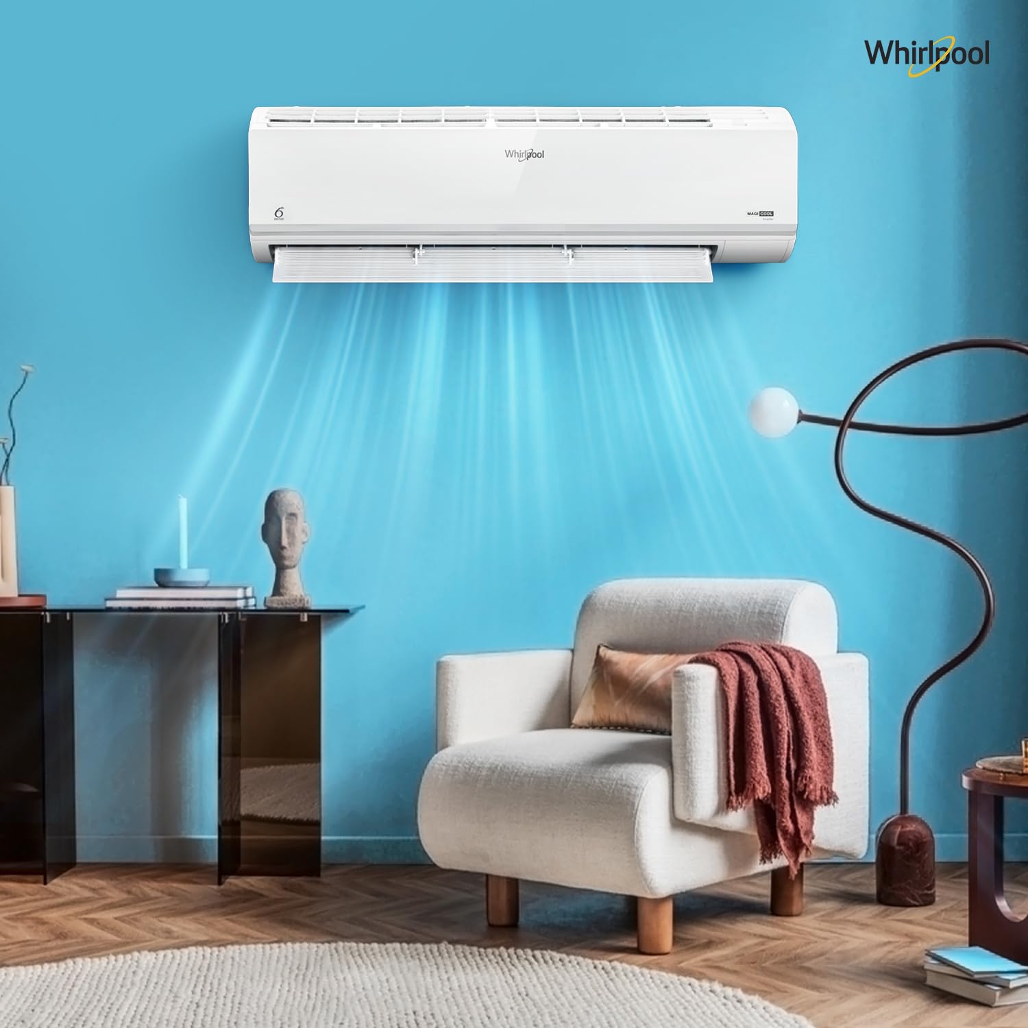 Whirlpool 1.5 Ton 5 Star, Magicool Inverter Split AC (MAGICOOL 15T 5S INV CNV S5K2PP0, Copper, Convertible 4-in-1 Cooling Mode, HD Filter White) - Image 10