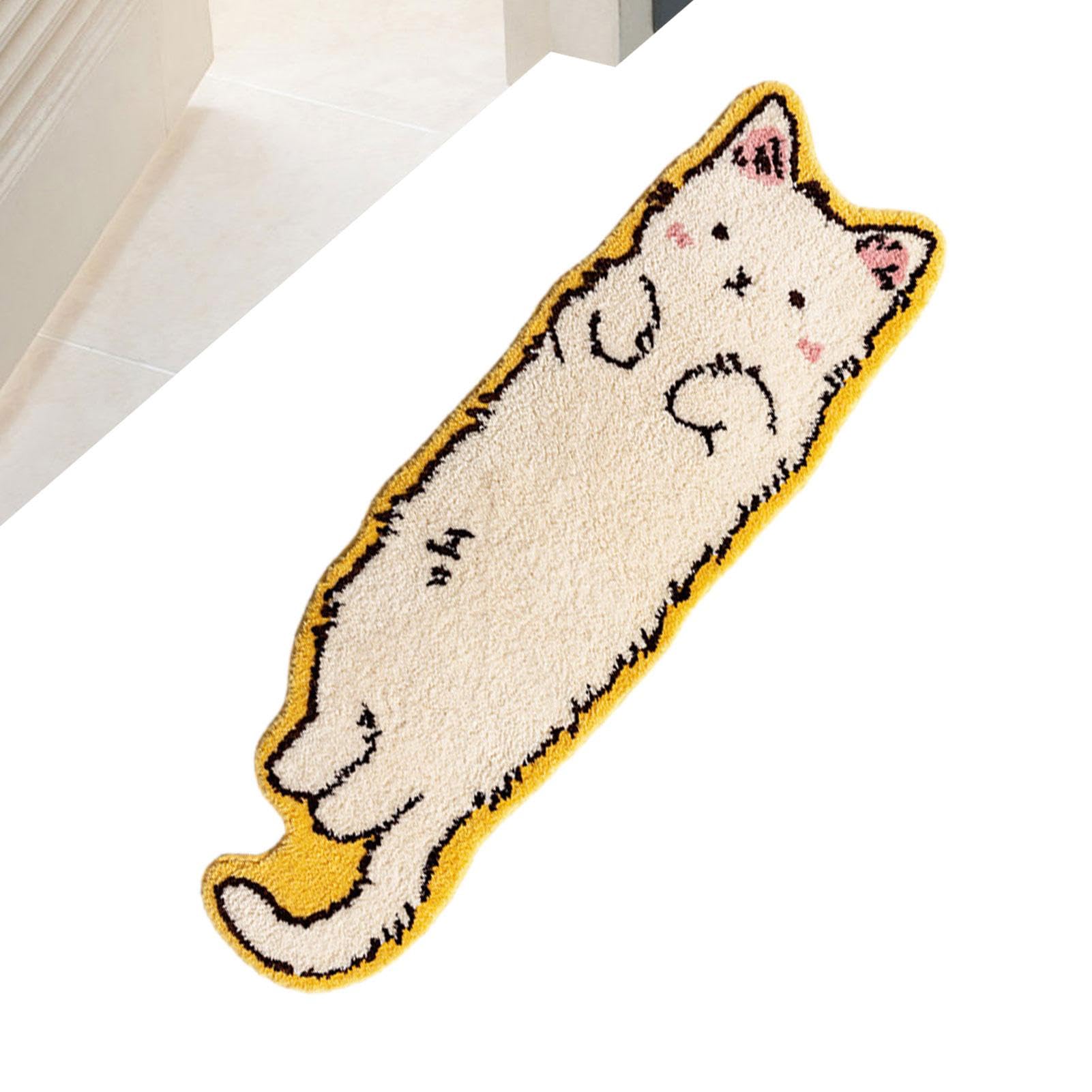 Katzenbedruckter Teppich – Teppich mit Katzenmuster, Teppich im Katzenstil | Katzen-Fußmatte, Duschbodenmatte, Katzenteppich, Schlafzimmer-Dekoration, Wohnzimmer-Dekoration