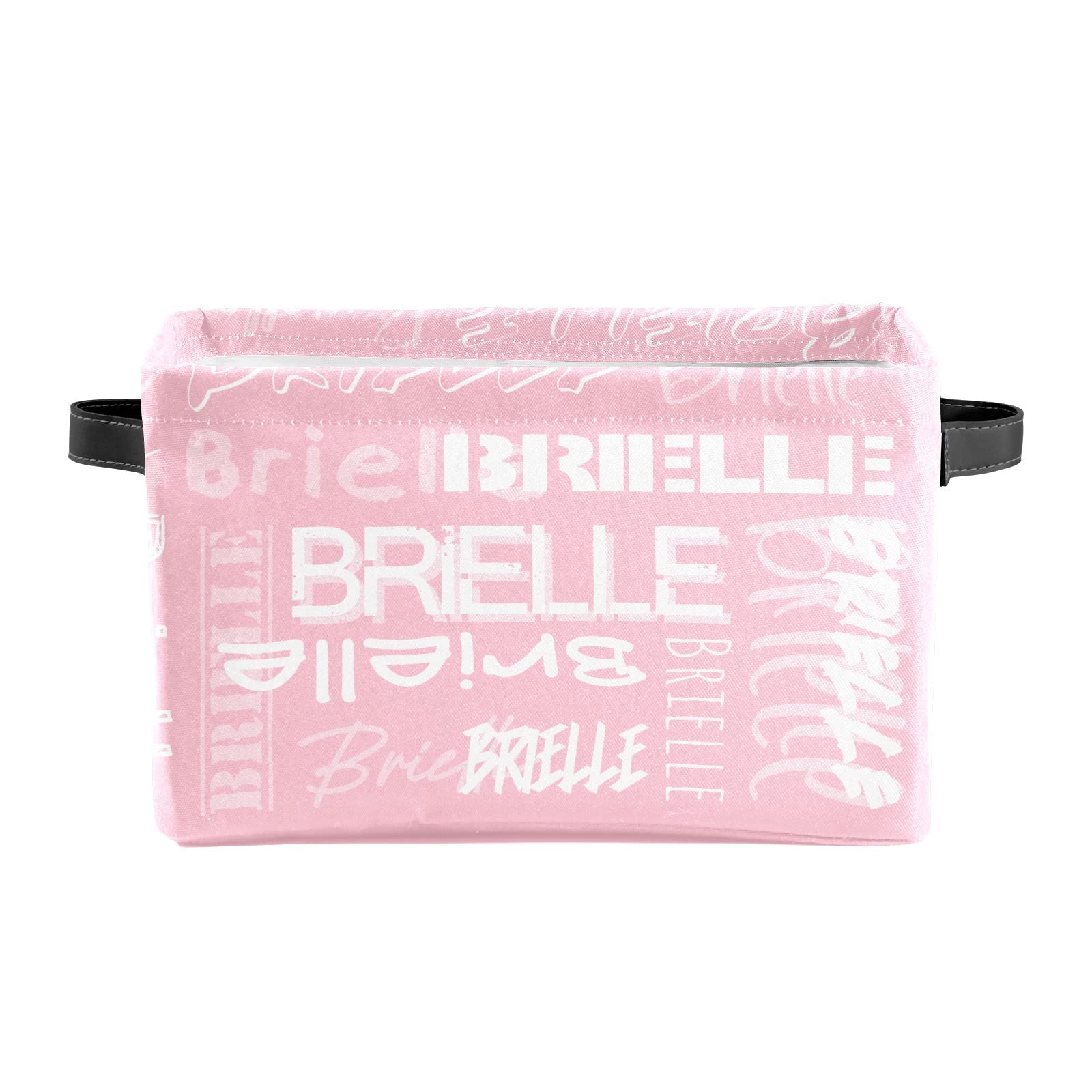 ZAACUSTOM Personalized Storage Bins with Name Custom Kids Storage Basket Cubes Organizer with Handles for Organizing Boys and Girls Toys Shelf Closet Nursery Baskets Boxes, 1 Pack