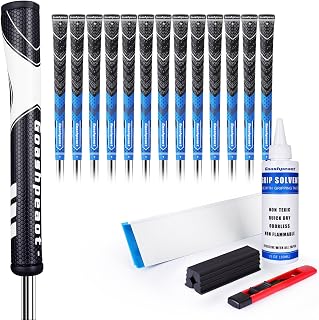 Half Corded Golf Grips 13 Pack & Putter Grip with Golf Grip Kit,All Weather Performance Traction Hybrid and High Feedback Golf Club Grips
