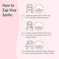 Vista 6 de grace & stella - Parches de espinillas para cara (132 puntos) – Parche hidrocoloide para acné para acné y manchas – Parches invisibles para la cara