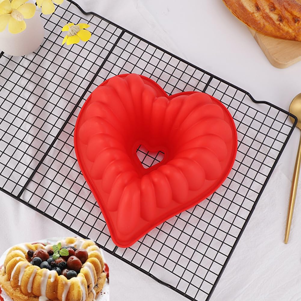 Silikon-Backform 3D Herz – Lebensmittelecht, Für Kuchen, Mousse, Eis, Gelee, Hitzebeständig Bis 230°C