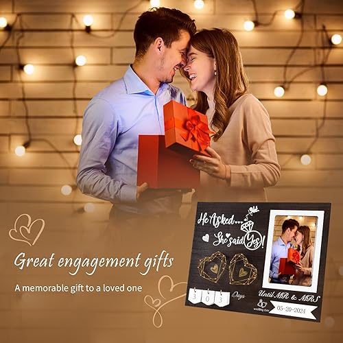 Miniatura 3 de Regalos de compromiso para parejas, calendario de cuenta regresiva de boda único de LANGHUA puede registrar la fecha de la boda, regalos de