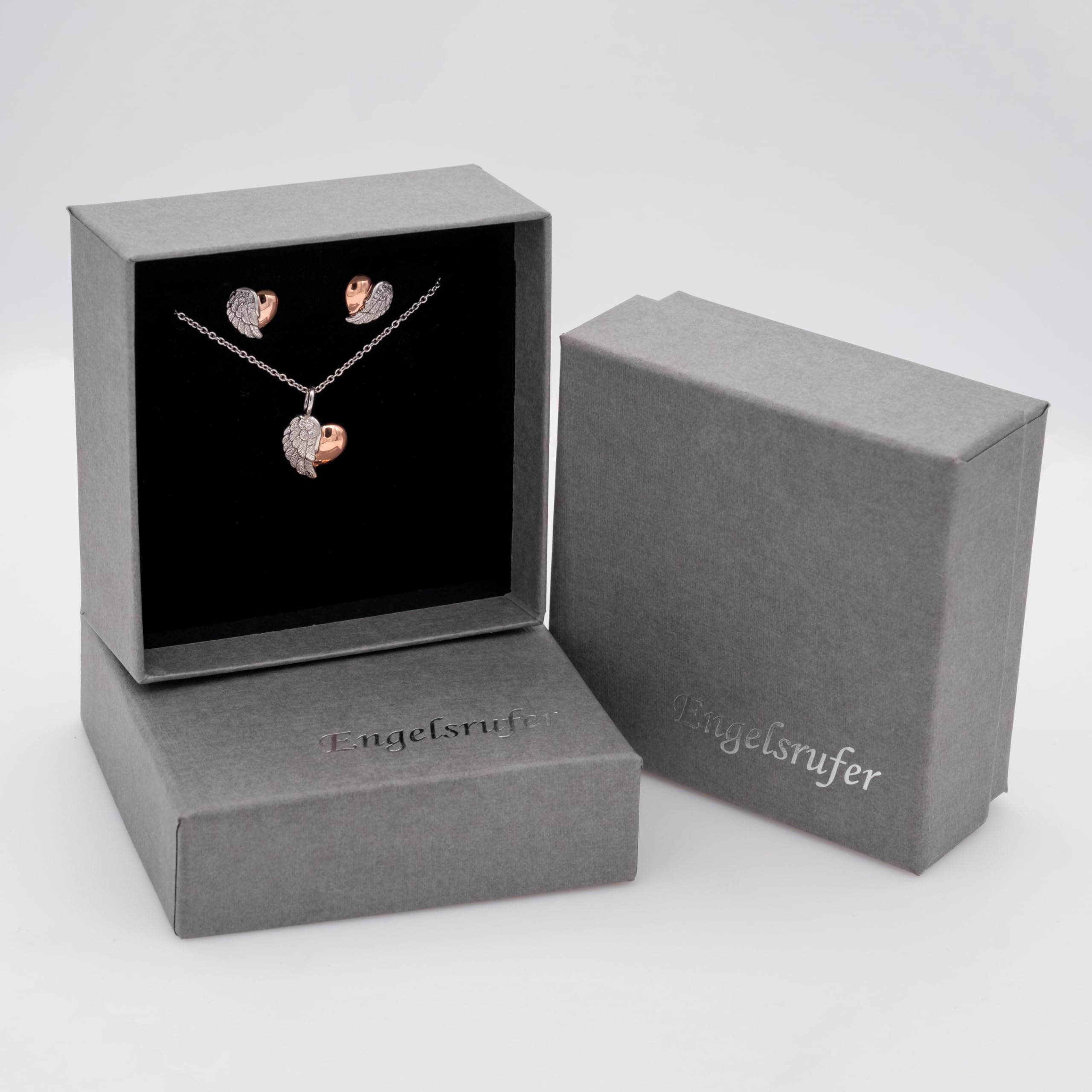 Engelsrufer Damen Halskette aus Sterling Silber mit Kreuz und Maria Symbol und Muschelperlen Anhänger - Karabinerverschluss - in zwei Längen verstellbar - nickelfrei