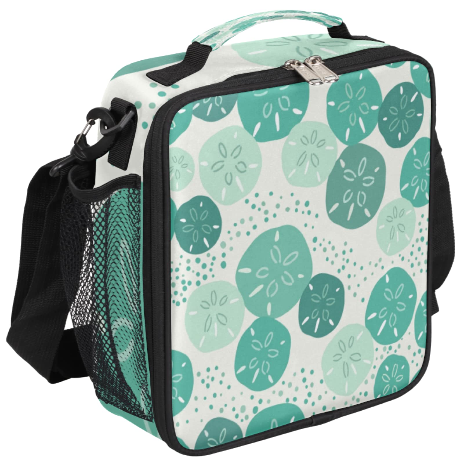 teal lunch tote