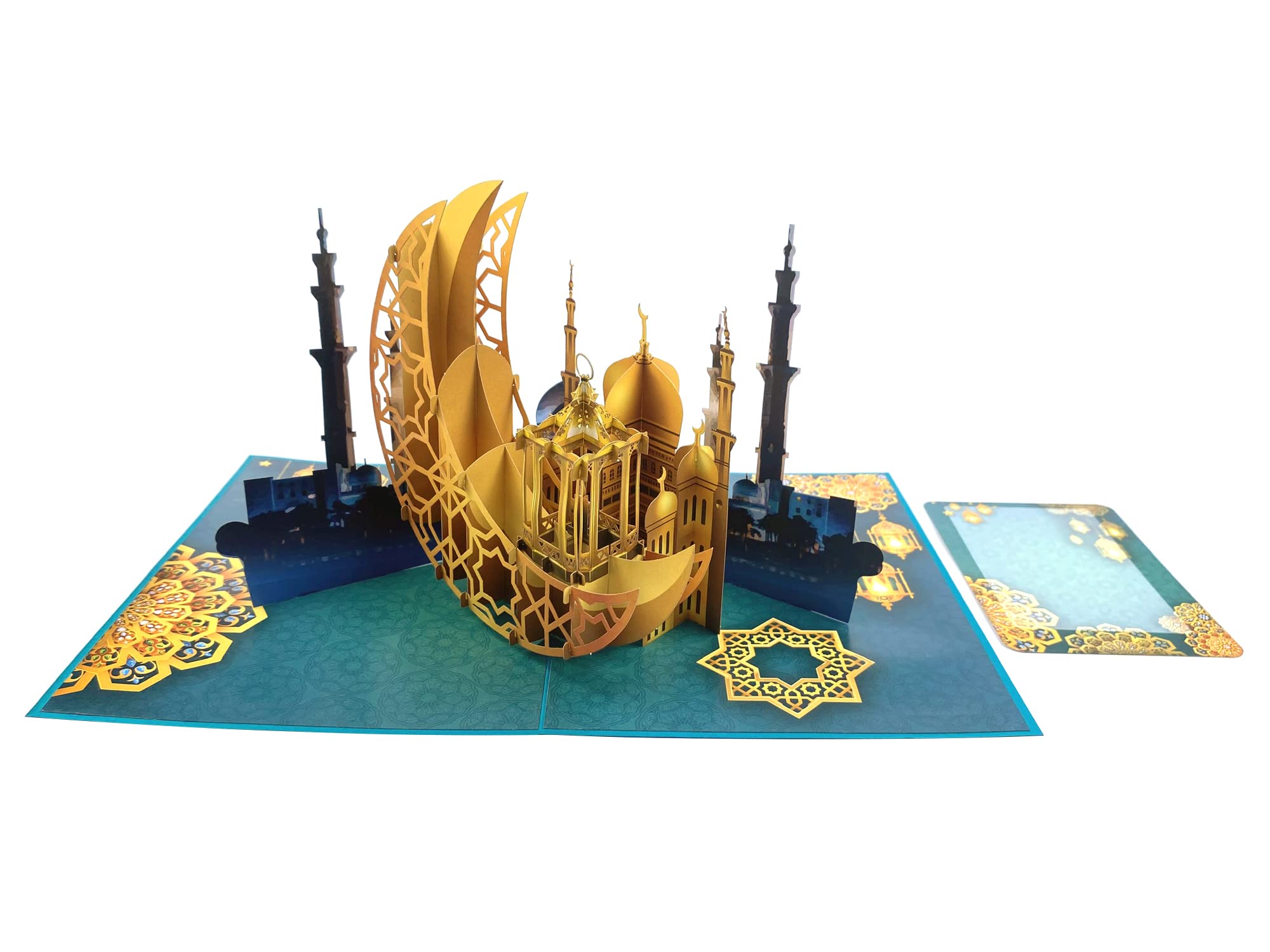 iGifts And Cards Gorgeous Ramadan Kareem 3D Pop Up Greeting Card, Unique Eid Mubarak Gift, Awesome Holy Month Present - Image 3