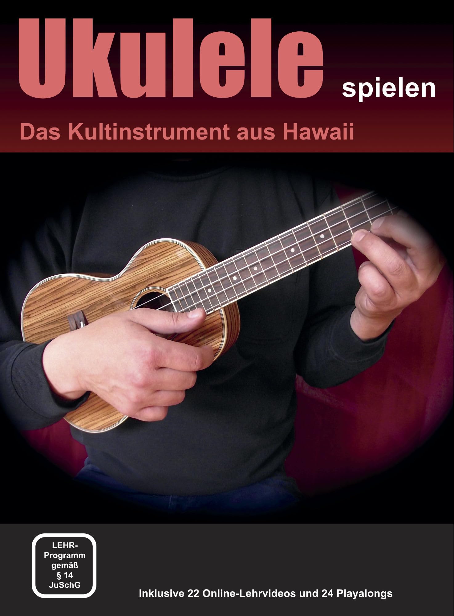 Ukulele Set für Kinder und Einsteiger – Sopran Ukulele Schwarz mit Tasche Stimmgerät Lernbuch Plektren Komplettset für Grundschule Musikunterricht Früherziehung Anfänger leicht spielbar Schwarz