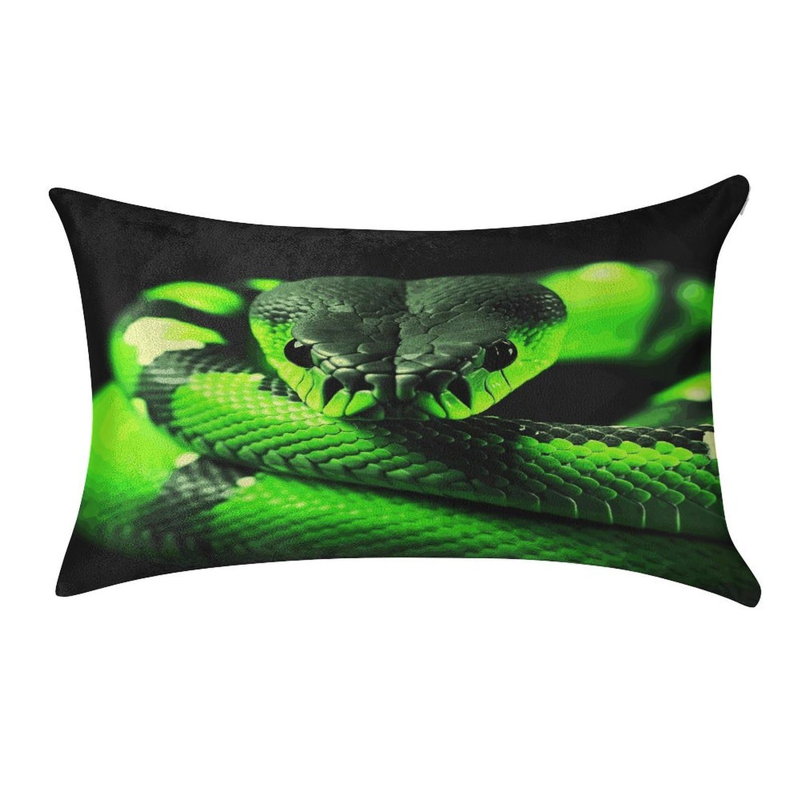 Btcowzrv Style 3D Snake Pillow Cover Pillow Case Pillowcase