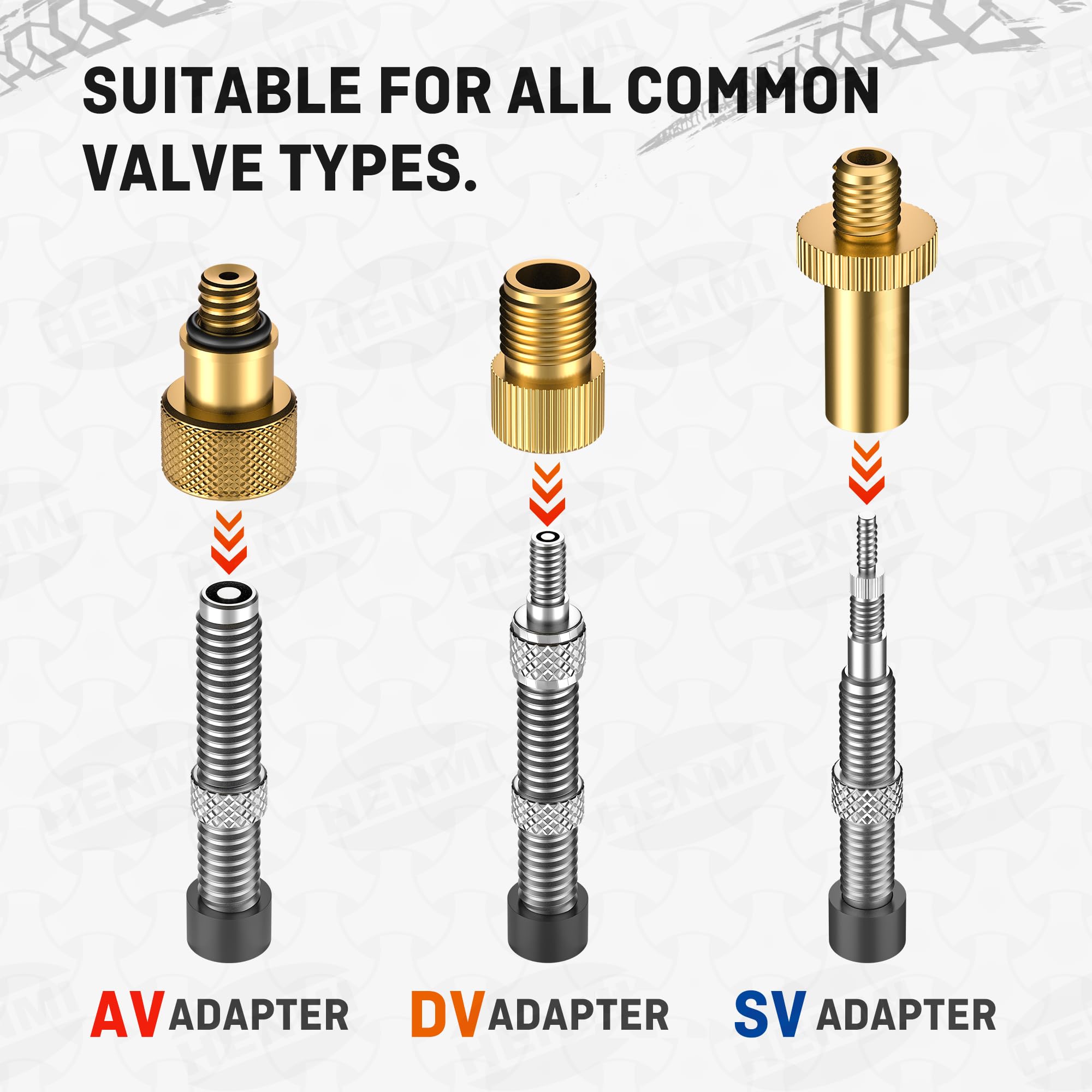 Kit 6 Adaptateurs De Gonflage – Aiguilles Pour Ballons, Valves Vélo (DV/AV/SV), Pour Pompe à Pneus Voiture, Vélo, Ballons, Matelas - 7