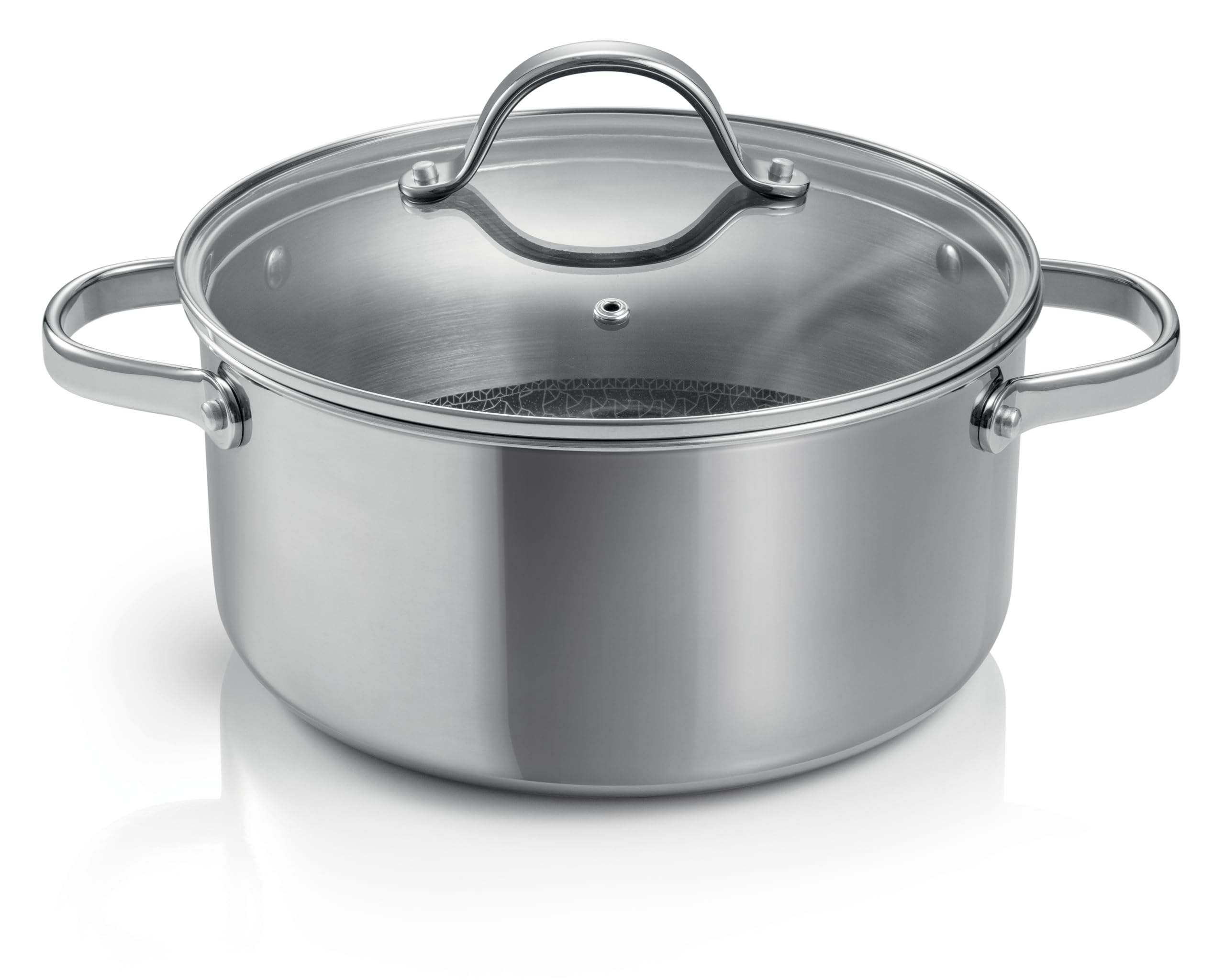 Tescoma 780574 SteelCRAFT patelnia nieprzywierająca z pokrywką Ø 24 cm, pojemność 5 litrów