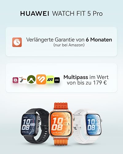 HUAWEI Watch FIT 5 Pro Montre connectée, GPS, ECG, Écran AMOLED de 1,92'' - 3