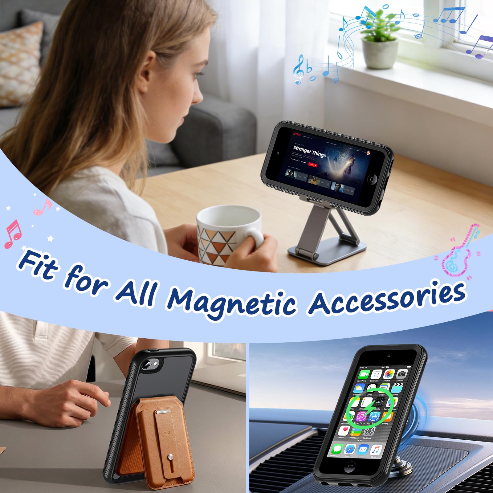 Amazon.com: Magnetic for iPod Touch 7th/6th/5th Generation Case