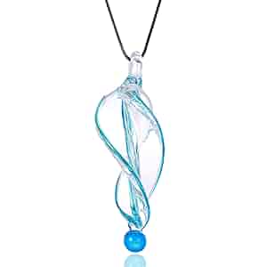 アクセサリー Handcrafted Glass Necklace - clear Amazon.com: BESHEEK Handmade Murano Inspired Gorgeous Artist