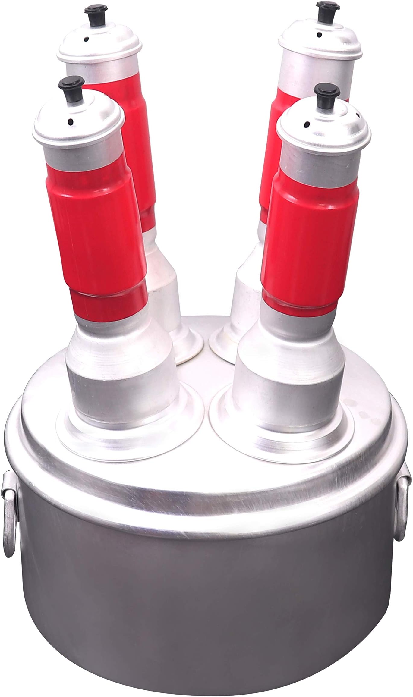 Malabar Trading Company Kerala Puttu Maker, Puttu Maker Steamer, Multi Aluminium Puttu Maker (4 Hole)