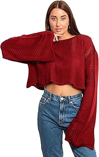 Mitcha Women Crochet Cropped Top