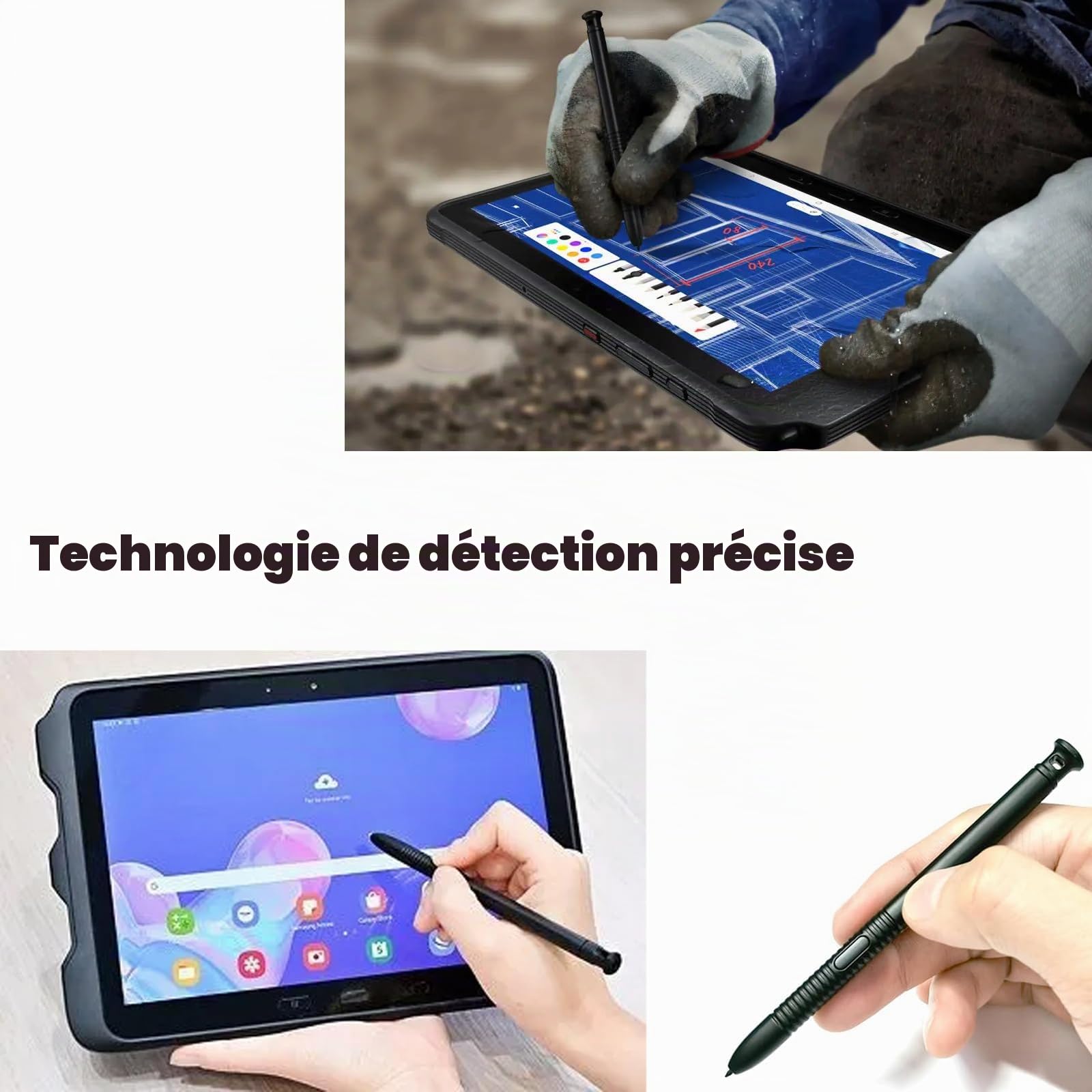 Galaxy Tab Active 4 Pro Stylo de remplacement pour Samsung Galaxy Tab Active 4 T630 T638 T636