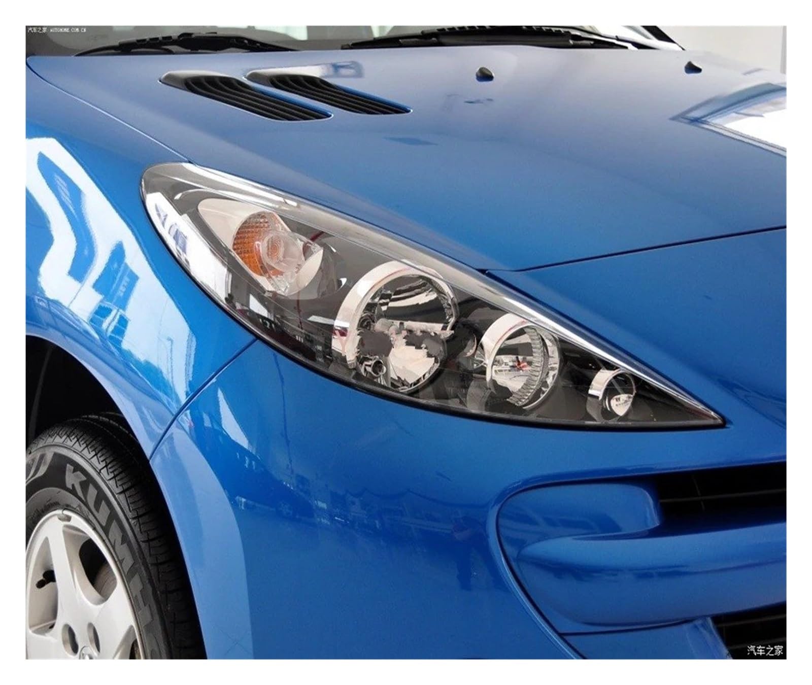 Fanale Anteriore Per Peugeot 207 2009 2010 2011 2012 2013 Fari Auto Gruppo Fari Sostituzione Lampada Anteriore Luci Auto Completo(Black Right)