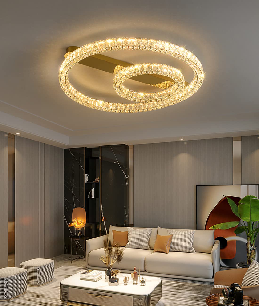 Lustre salon moderne en cristal K9 pour illuminer votre salle à manger
