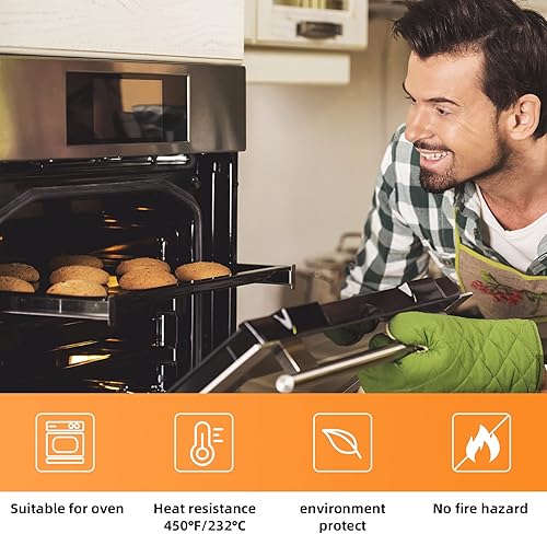 Miniatura 4 de Papel pergamino para freidora de aire, 100 piezas de papel pergamino para freidora de aire sin blanquear, forros desechables para freidora de aire