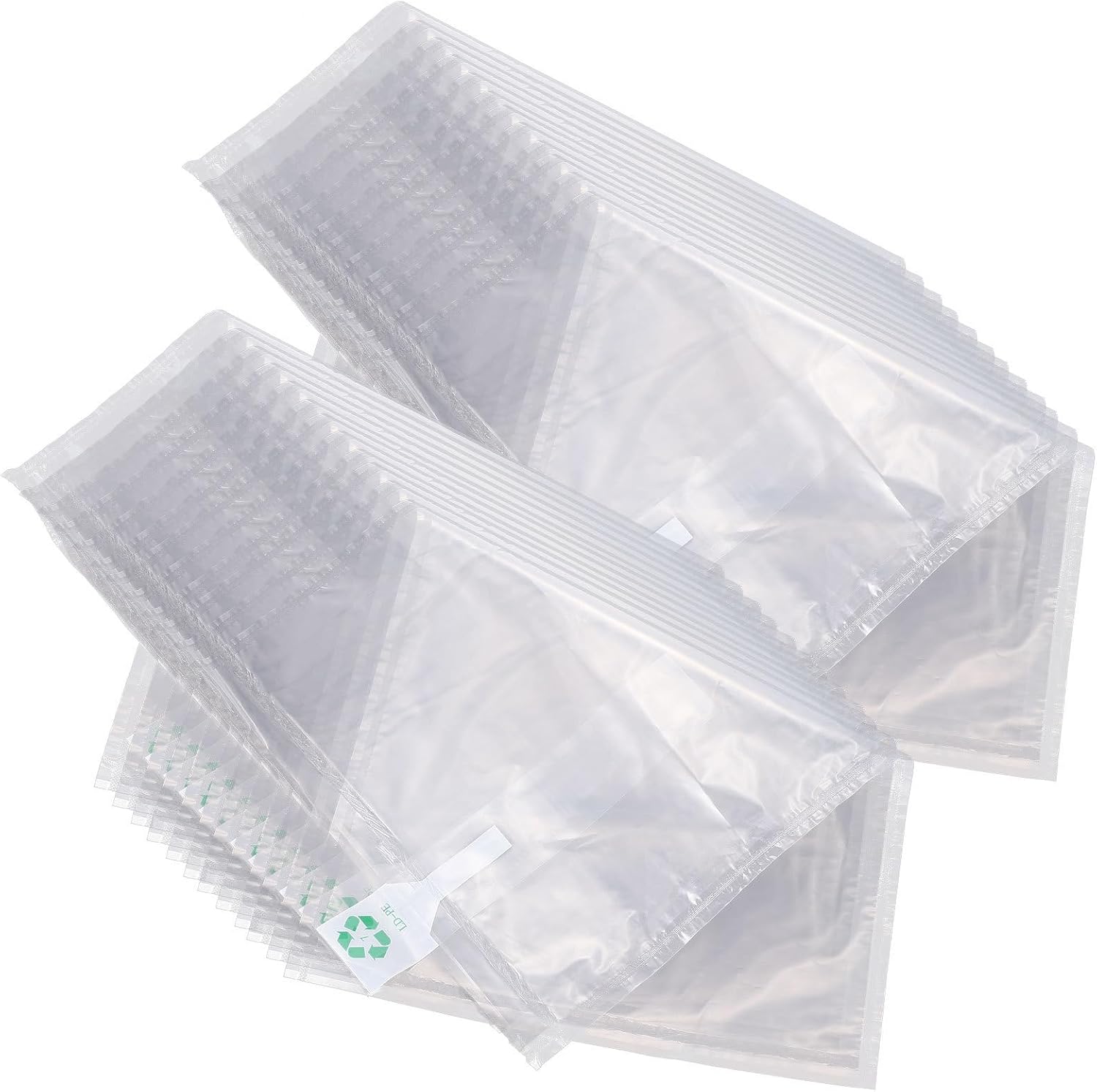 UKCOCO 120pcs Air Cushion Packaging Bags with Multilayer Air Chamber and Self-sealing Feature, Lightweight Pe+pa Inflatable Void Fill Bags for Boxes and Parcels, for Shipping