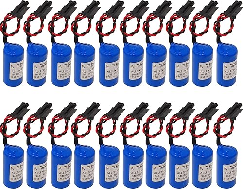 20pcs 1756-BA2 3V 1200mAh batería de repuesto para Allen Bradley/AB 1756-L1 1756-BA2 BR2/3A-AB, control PLC