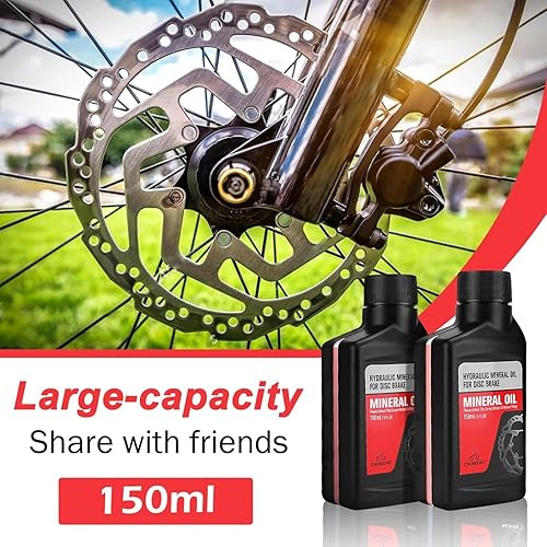 Miniatura 2 de Kit de purga de frenos para frenos hidráulicos Shimano, kit de purga de frenos de bicicleta de montaña que incluye líquido de frenos mineral de 10.1