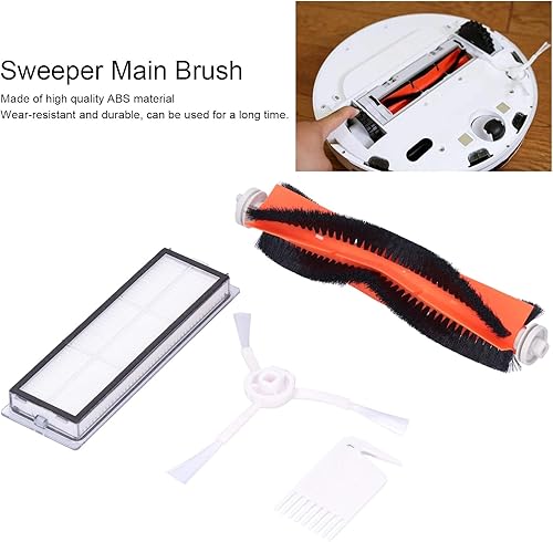 Miniatura 2 de Zerodis Aspiradora Accesorios Herramientas Cepillo Principal Cepillo Lateral Filtro Pantalla Cepillo Mopa Set Kit de Reemplazo Ajuste para Xiaomi 1C