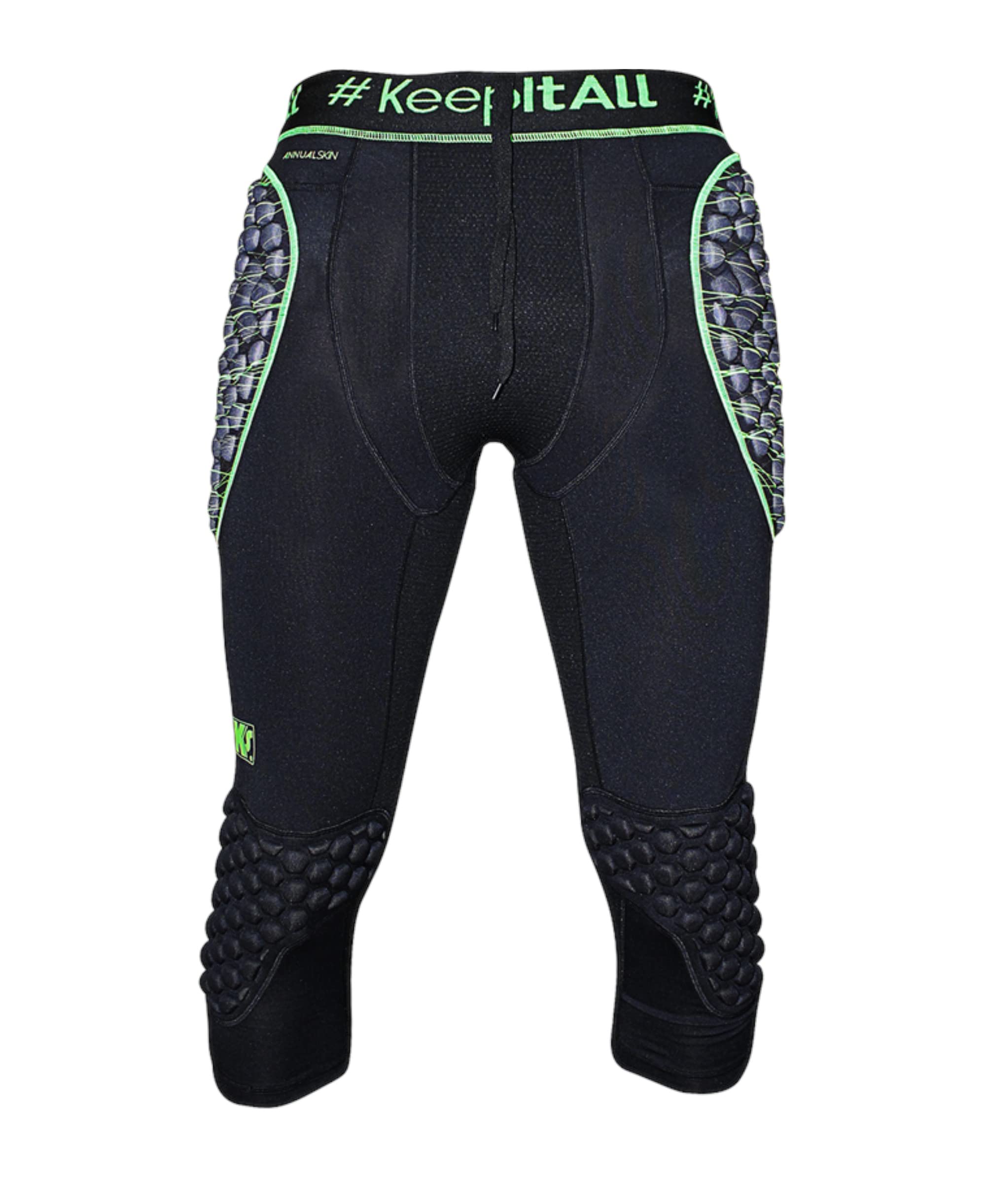 KEEPERsport Pantaloni da portiere da calcio, Teamsport in tessuto, 3/4, in PP per bambini