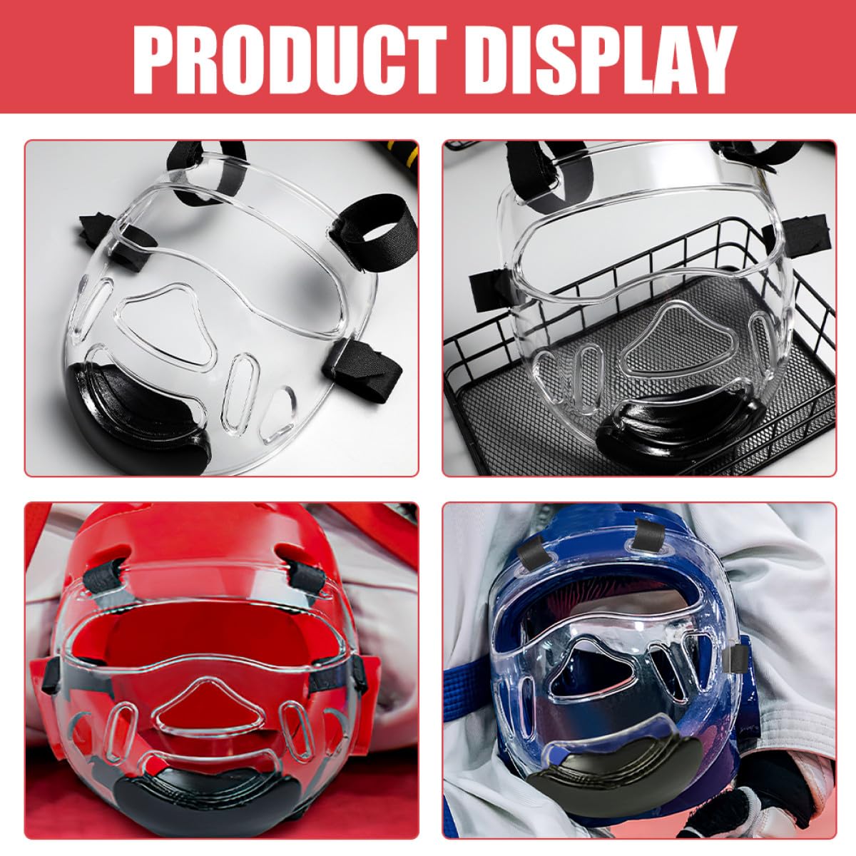 Casque Multifonction Pour Taekwondo Et Boxe – Visière Amovible, Mousse Respirante, Résistant Aux Chocs – Pour Enfants Et Adultes, Entraînement Arts Martiaux