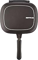 Vista 4 de Happycall Titanium Nonstick Double Pan, Flip Pan, Square, Dishwasher Safe, PFOA-free, Brown
