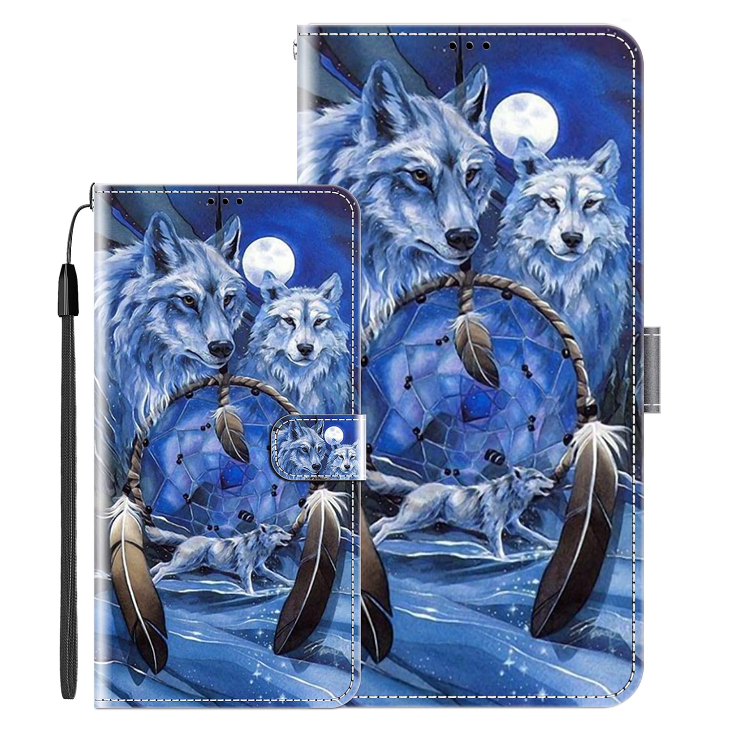 vingarshern Phone Cover TCL 40SE Case,Flip Cover TCL 40 SE Case Wallet Pouch,Holster Case TCL 40SE Leather Case With Silicone TPU Bumper Case(YJS03P-03)