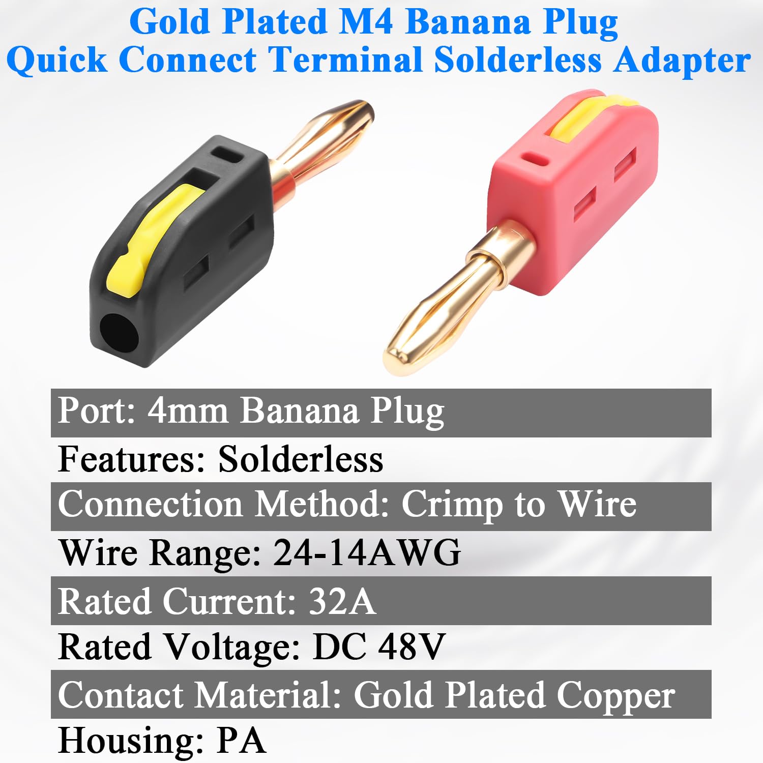20 Stück 4mm Bananen Stecker Löten DIY Bananen Stecker Stecker Adapter 20 Stück 4mm Bananen Stecker Löten DIY Bananen Stecker Stecker Adapter