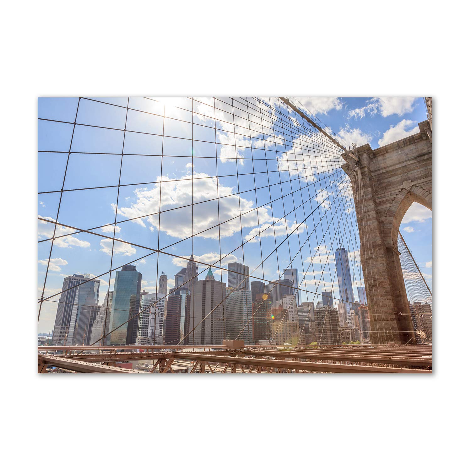 Image verre plastique New York pour créer une ambiance loft urbain dans votre salon