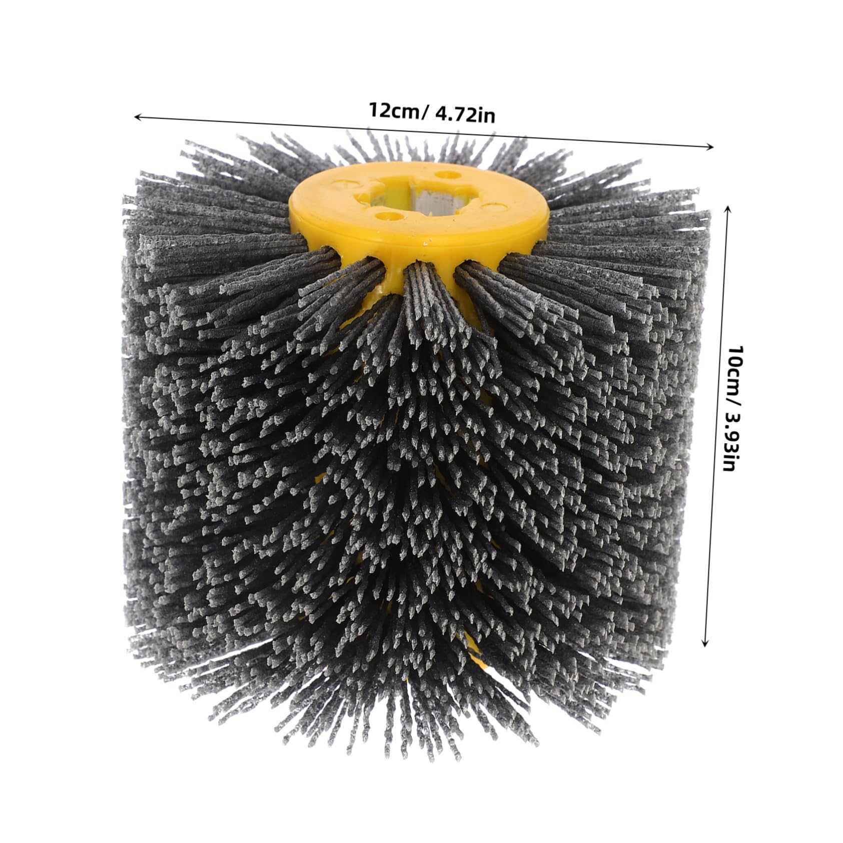 Cabilock Versatile Wire Brush Wheel Nylon Bristles for Woodworking 80 Grit for Polishing and Burnishing