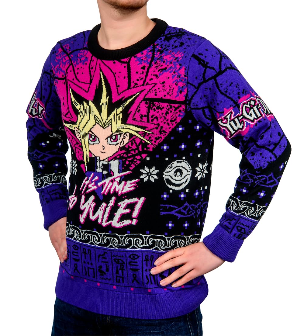 Yu-Gi-Oh! Christmas Jumper (UK, Alpha, L, Regular, Regular) Purple
