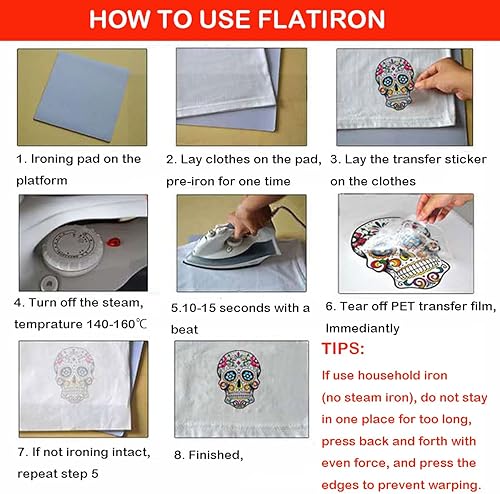 Miniatura 6 de 9 hojas de transferencia para planchar de Pascua para camisetas, parches para planchar de Pascua, diseño de transferencia de calor, calcomanías de