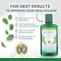 Vista 5 de Auromere Ayurvedic Mouthwash - Vegan, Fluoride Free, Alcohol Free, Natural, Non GMO (16 fl oz), 1 Pack
