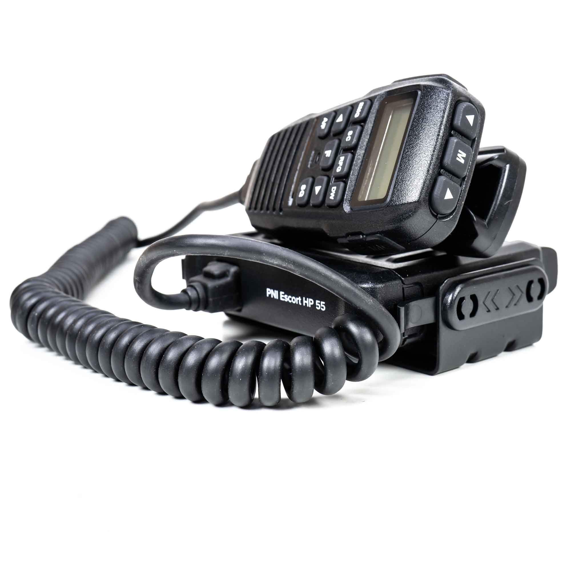 Radio CB PNI Escort HP 55 ASQ, multi-standard, wzmocnienie RF, ASQ, regulowany SQ, wtyczka do zapalniczki w zestawie