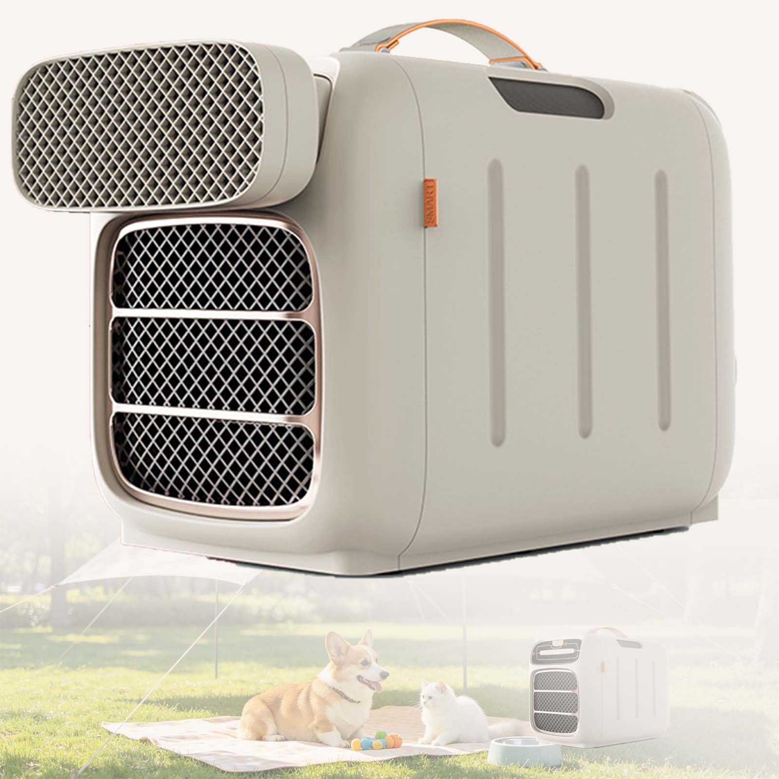 Portable Air Conditioner, 5000 Btu Camping Ac Unit With Real Compressor, Cools 108 Sq.Ft, 3-Speed Fan, 12h Timer, 40db Quiet, For Tent, Rv, Camper, Bedroom, Pet Area