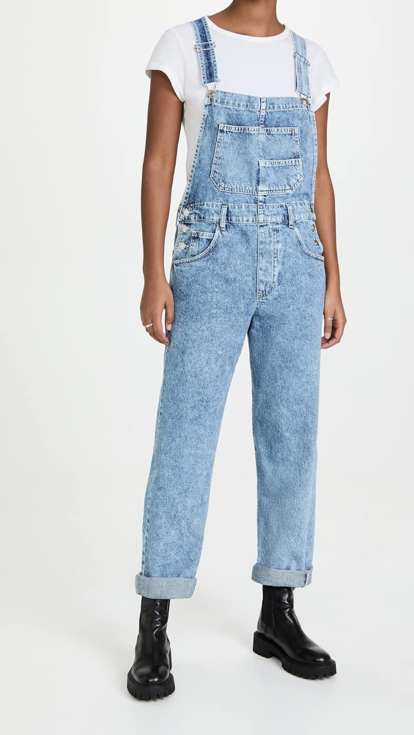 Free People Women's Ziggy Denim Overalls - Image 5