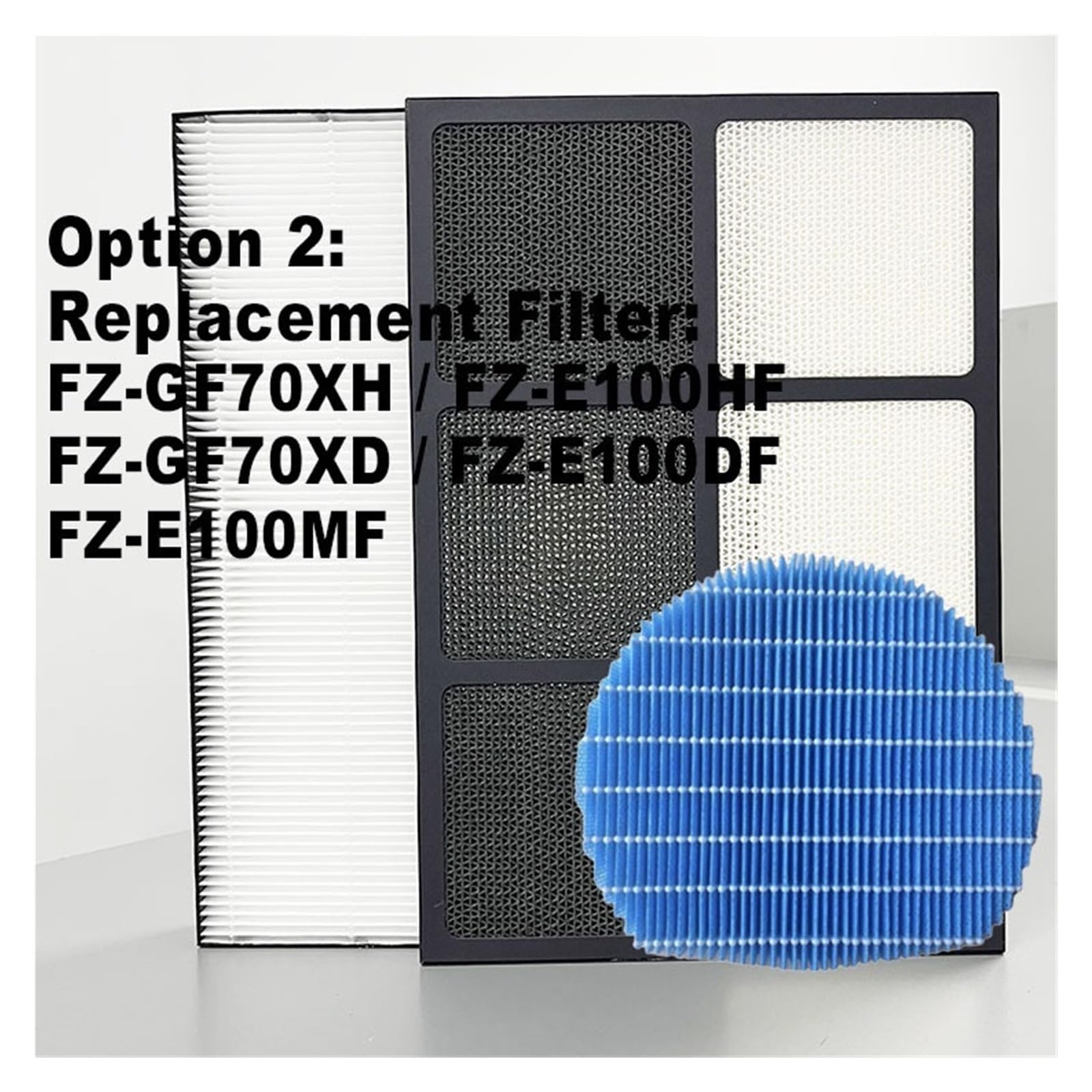 FZ-GF70XD / FZ-GF70XH, FZ-E100HF / FZ-E100DF FZ-E100MF Dezodoryzujący Filtr Nawilżacza Hepa, Compatible With Sharp, Do Oczyszczacza Powietrza KI-FX100(1set ant Humidifier)