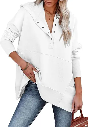VNK Womens Casual Hoodie Fashion Pullover Sweatshirt Oversized Long Sleeve Hooded With Pockets