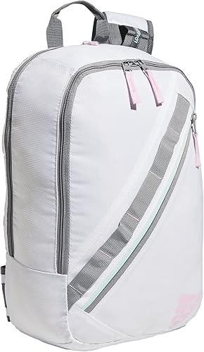 adidas Mochila Prime Sling unisex para adultos, BlancoGrisOrquídea Fusión Púrpura, Prime Sling - Mochila cruzada de una sola correa