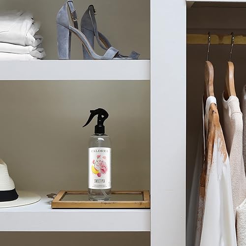 Miniatura 3 de Caldrea Ambientador en aerosol de lino y habitación, hecho con aceites esenciales, ingredientes derivados de plantas, aroma a guisante dulce, 16