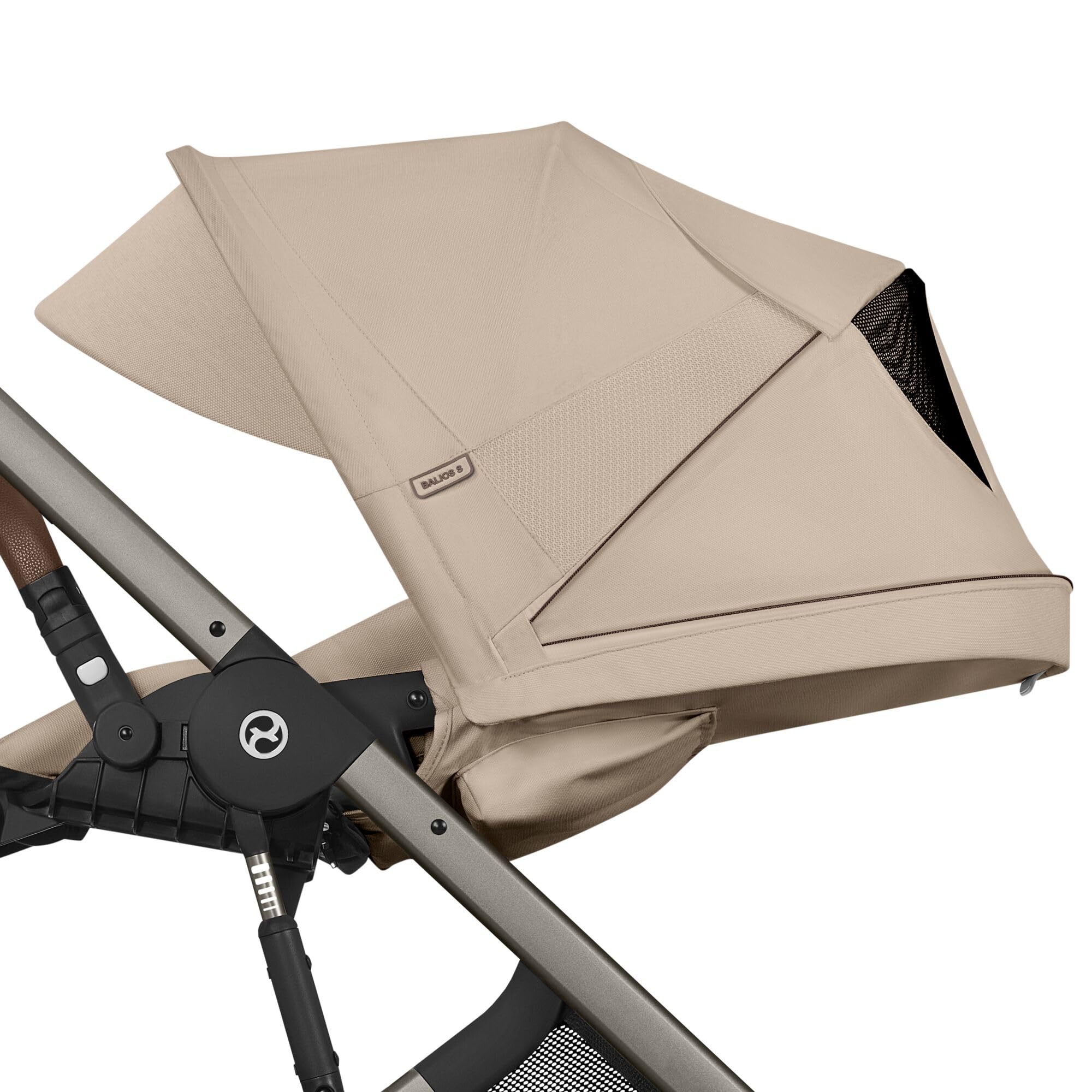 CYBEX Gold Wózek dziecięcy BALIOS S LUX, Almond Beige | Od urodzenia do 4 lat, Maks. 22 kg, System podróżny, Ergonomiczna pozycja leżąca, System pasów obsługiwany jedną ręką