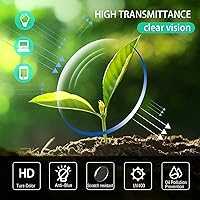 Vista 5 de SKYOAK Evolved Folding Reading Glasses For Women Men Blue Light Blocking Anti UV Eyestrain Foldable Portable Compact Readers with Flat Hard Case