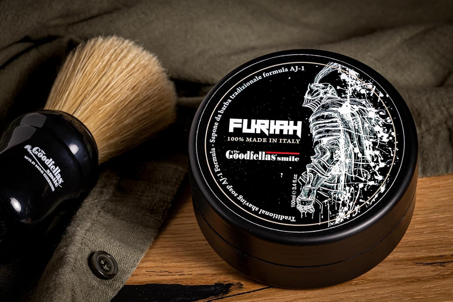 The Goodfellas smile, Furiah Shave Soap and Afltershave Splash Bundle, Made in Italy