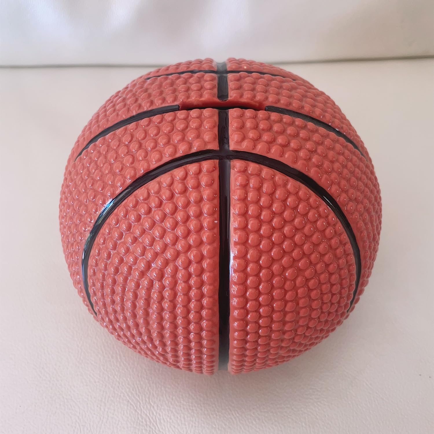 Minigift Ceramic Piggy Bank, Ball Coin Money Bank, Sports Themed Décor - Basketball